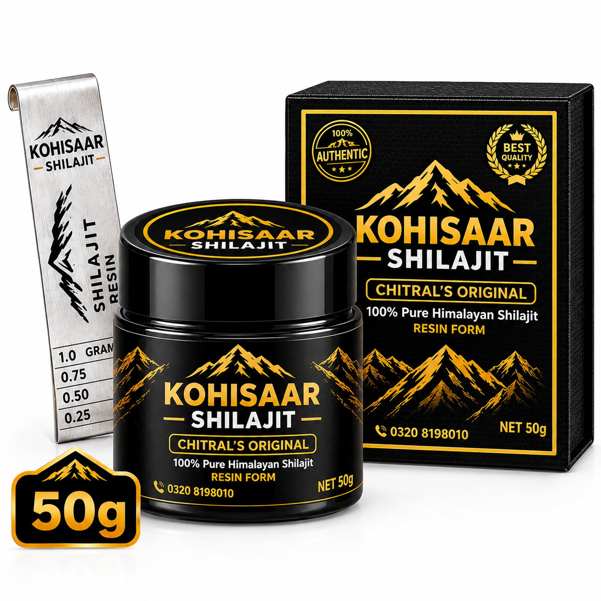 Kohisaar Pure Himalayan Shilajit Resin – Premium Shilajit