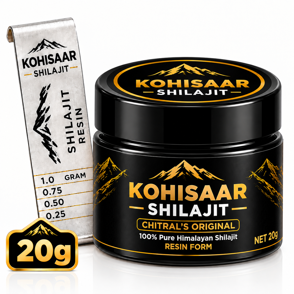 Kohisaar Pure Himalayan Shilajit Resin – Premium Shilajit