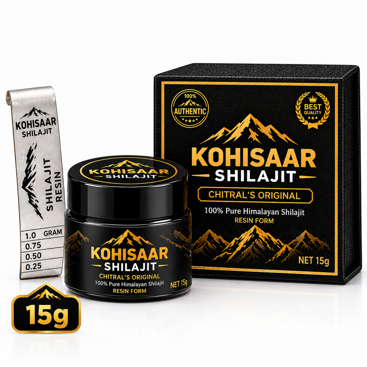 Premium Himalayan Shilajit Resin 15g product by Kohisaar