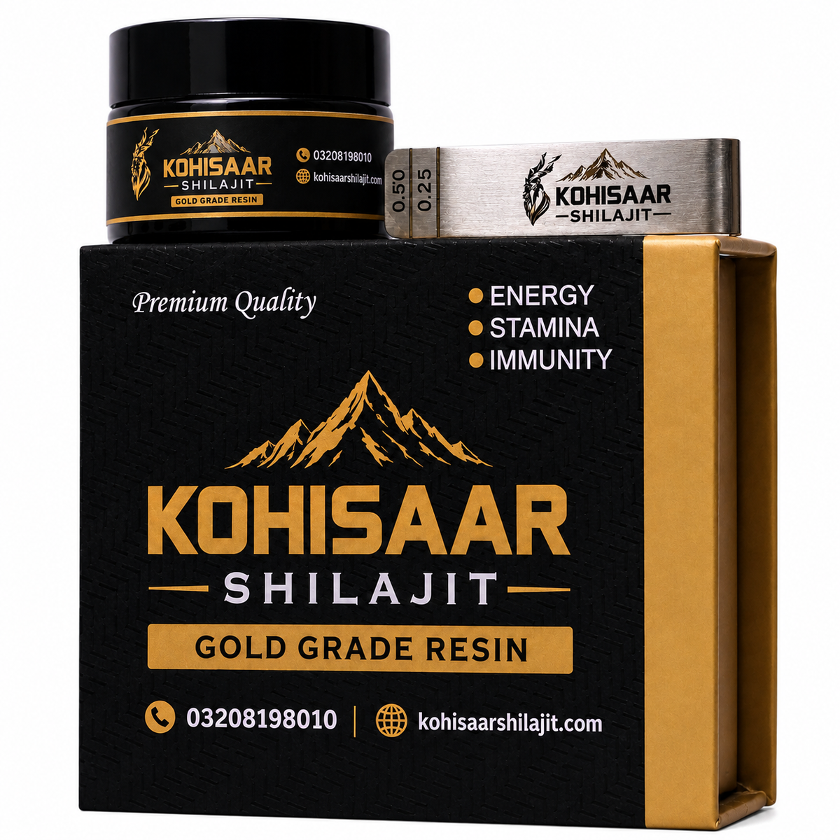 Pure Himalayan Shilajit Resin 50g by Kohisaar Shilajit